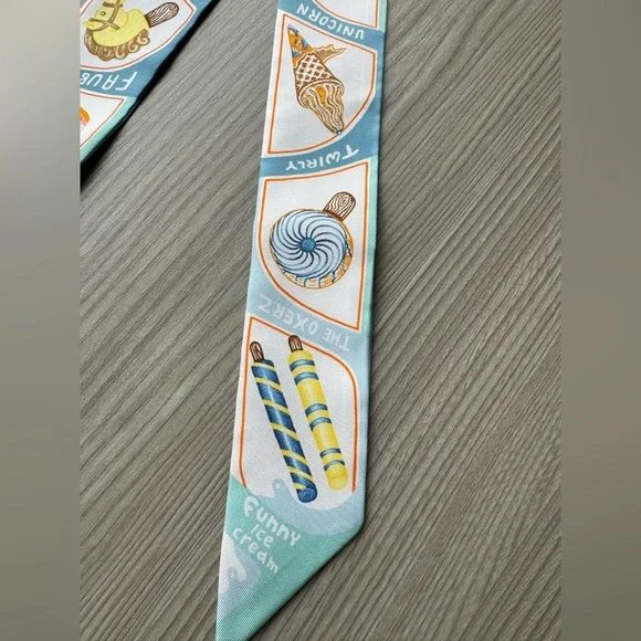 Hermes funny ice cream twilly - Picture 9 of 12